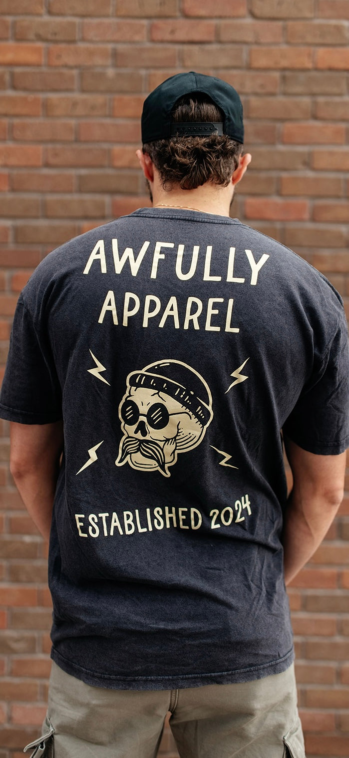 Skullstache Tee - Vintage