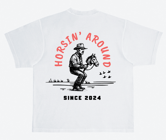 Horsin' Around Tee - Box Fit